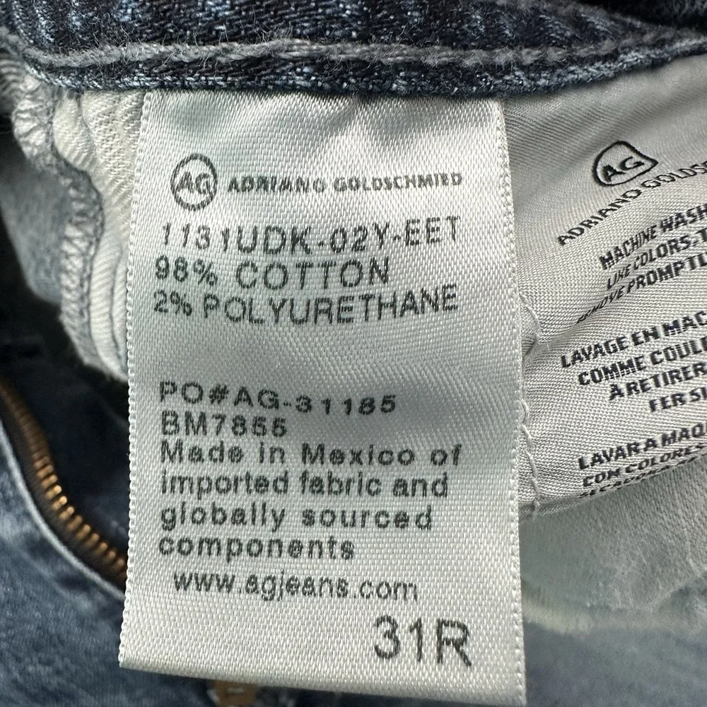 AG Adriano Goldschmied The Matchbox Jeans Men's 31x28 Slim Straight Dark Blue